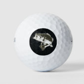 バスフィッシュスポーツホビーメンズダイヤモンドプレート ゴルフボール (正面)