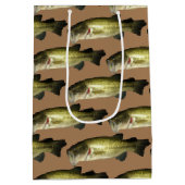 バスフィッシュパターンメンズ ミディアムペーパーバッグ (裏面)