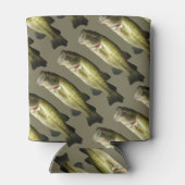 バスフィッシュパーソナライズされたカスタムクーラーボックス 缶クーラー (裏面)