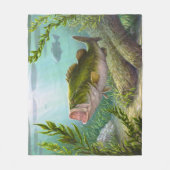 バスフィッシュ フリースブランケット (正面)