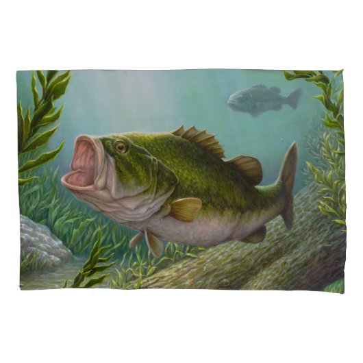 バスフィッシュ 枕カバー (正面)