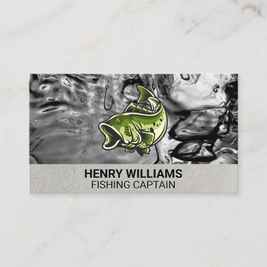 バスフィッシュ | 水 名刺 (正面)