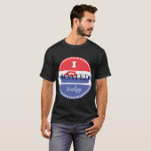 バスフィッシングの面白いC Tシャツ (正面フル)