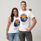 バスフィッシングクラブ レトロな夕日 Tシャツ (ユニセックス)