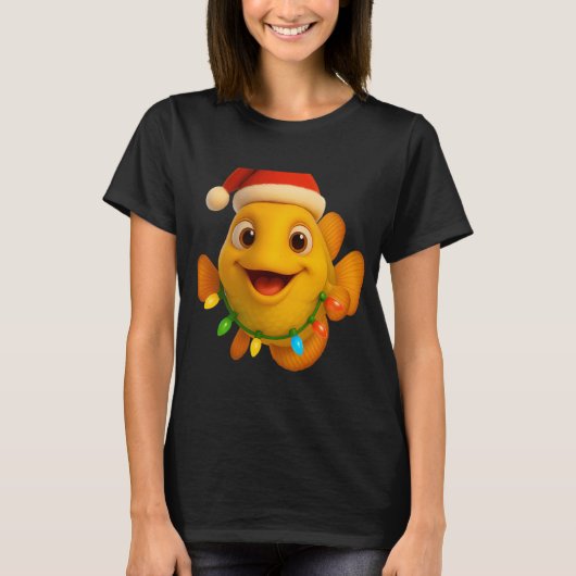 バスフィッシングデザイン - 釣りはライフスタイル Tシャツ (正面)