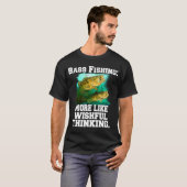 バスフィッシング: 願望 Tシャツ (正面フル)