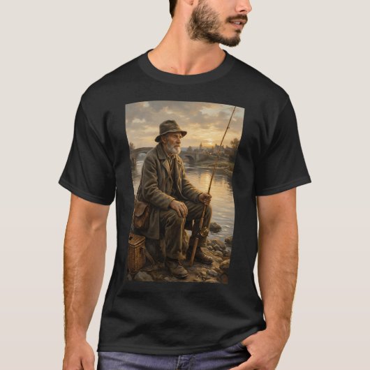 バスフィッシング 7月4日 魚 アメリカ国旗 B Tシャツ (正面)