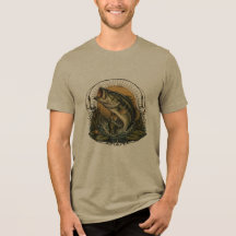 バスフィッシングTシャツ | ラージマウスバス釣りTシャツ
