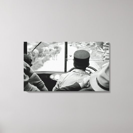 バスフランスの窓1939フランス写真を見る キャンバスプリント (正面)