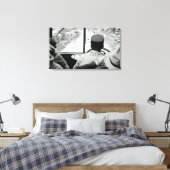 バスフランスの窓1939フランス写真を見る キャンバスプリント (インサイチュ (寝室))