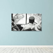 バスフランスの窓1939フランス写真を見る キャンバスプリント (インサイチュ (ウッドフロア))