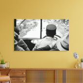 バスフランスの窓1939フランス写真を見る キャンバスプリント (インサイチュ (リビング))