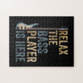 バスプリラックスレイヤーはここにいるギタリスト楽器 ジグソーパズル (横)