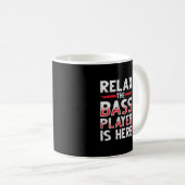 バスプリラックスレイヤーはここにいるバスギター3 コーヒーマグカップ (正面右)