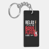 バスプリラックスレイヤーはここにいるバスギター キーホルダー (正面左)