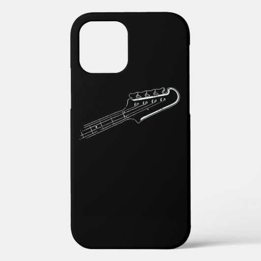 バスプレイヤーバスギターミュージカルデザイン Case-Mate iPhoneケース (裏面)