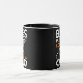 バスプレーヤーバスギターベおもしろいスストことわざ マグカップ (中央)