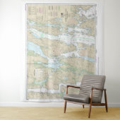 バスベイ港からバス航海のまでのチャート13296 タペストリー (インサイチュ)