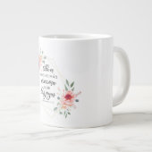 バスペインのイブル·バース·プロバービオス31:10 ジャンボコーヒーマグカップ (正面右)