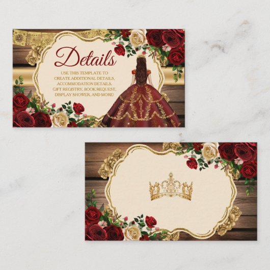 バスペインのルグンディフローラミ素朴クリン詳細 エンクロージャーカード (正面/裏面)