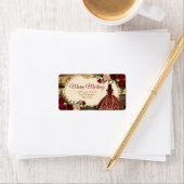 バスペインのルグンディフローラ素朴ミンス住所 ラベル (インサイチュ)