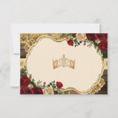 バスペインのルグンディフローラ15ア素朴ニョスRSVP サンキューカード (裏面)