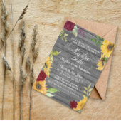 バスペインのル結婚グンディひまわりヌエストラボダ 招待状