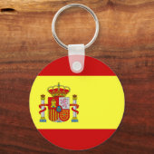 バスペインのンデラエスパニョラ国旗 キーホルダー (正面)