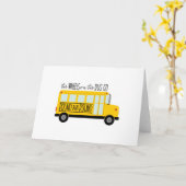 バスホイールの曲 カード (黄色い花)