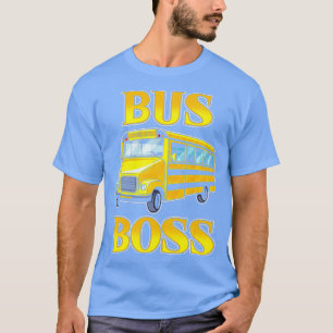 バスボス子供交通学校バスドライバーS Tシャツ