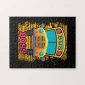 バスボス – スクールバスドライバーの感謝 ジグソーパズル (横)