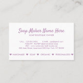 バスボムスパ天然石鹸 名刺 (裏面)