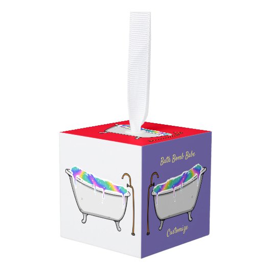 バスボムバーベサンダー_コーブ キューブオーナメント (正面アングル)