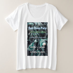 バスボムパーティーのカバー付き大きいサイズの女性用Tシャツ プラスサイズTシャツ