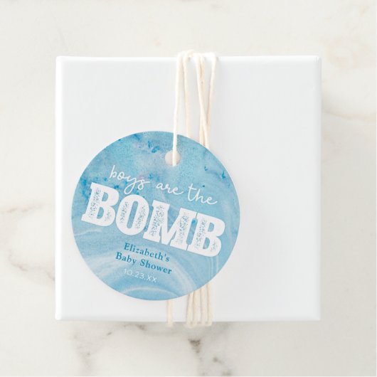 バスボムベビーシャワーメッセージカード フェイバータグ (インサイチュ)