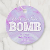 バスボムベビーシャワーメッセージカード フェイバータグ (正面)