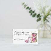 バスボム塩類製品手作りスパ 名刺 (スタンド正面)