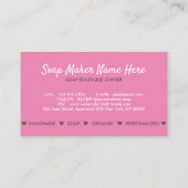 バスボム天然石鹸スパサークルピンク 名刺 (裏面)