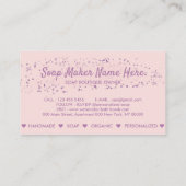 バスボム天然石鹸スパピンク 名刺 (裏面)