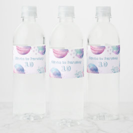 バスボム男女兼用誕生日パーティー ペットボトルラベル