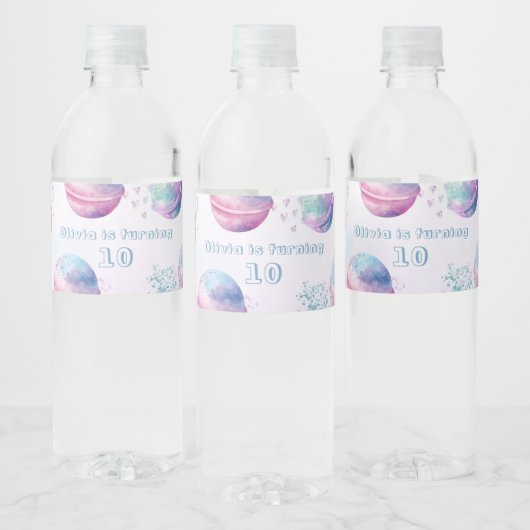 バスボム男女兼用誕生日パーティー ペットボトルラベル (ボトル)