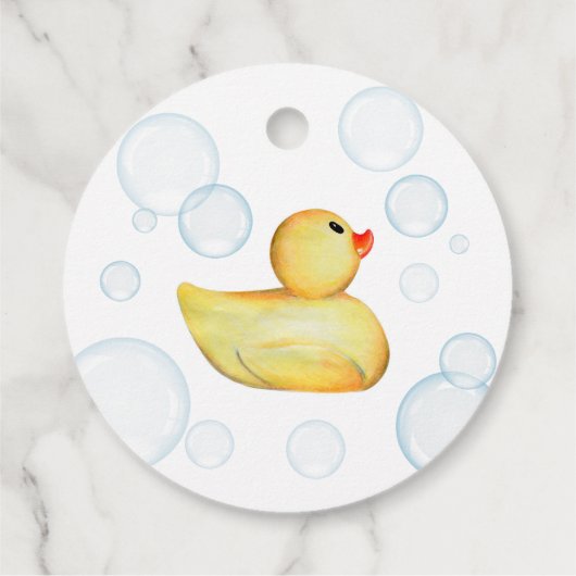 バスボム赤ちゃんシャワーラバーダックメッセージカード フェイバータグ (裏面)