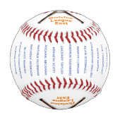 バスボーパーソナライズされたルチームベストコーチ 野球ボール (正面)
