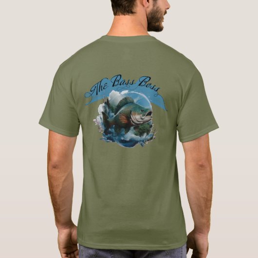 バスマスターのフィッシングカスタムTシャツ Tシャツ (裏面)