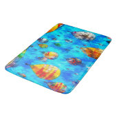 バスマットウォーターカラーアート熱気球 バスマット (アングル)