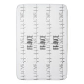 バスマットラブフランス バスマット (正面縦)