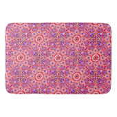バスマットレッドボヘミアン抽象芸術 バスマット (正面)