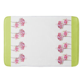 バスマット上のエキゾチックな明るい赤紫色 バスマット