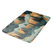 バスマット山と木の緑とオレンジ バスマット (アングル)