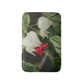 バスマット赤緑花 バスマット (正面縦)